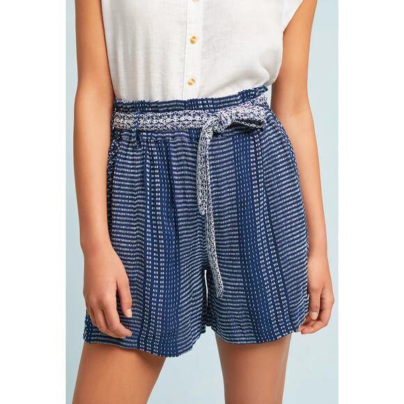 Anthropologie Blue Embroidered Shorts Size XS - Picture 3 of 16